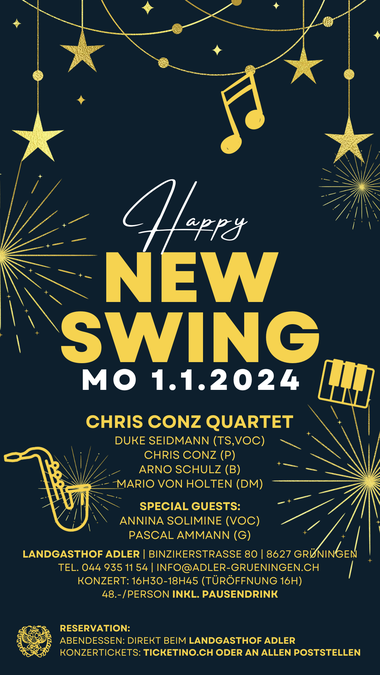 HAPPY NEW SWING ¦ 1. Januar 2024 um 16.30 Uhr