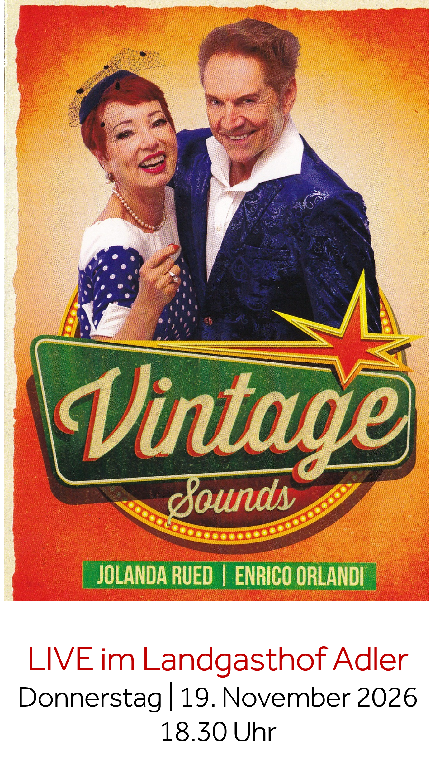 VINTAGE SOUNDS EVENING DINNER